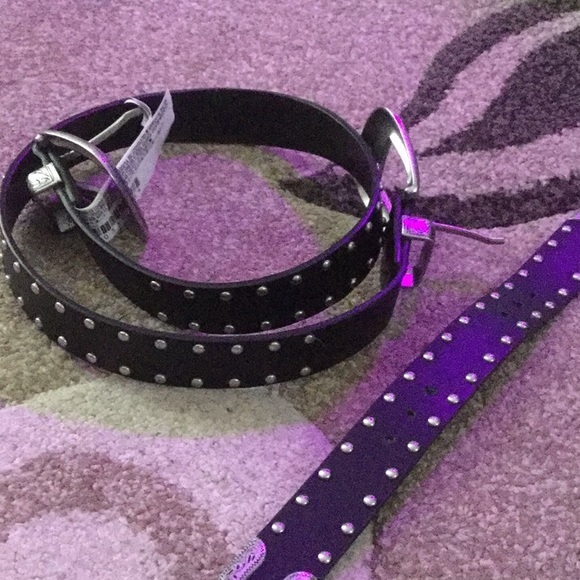 ✨ Women’s Black Studded Double Buckle Belt ✨ - Picture 4 of 4